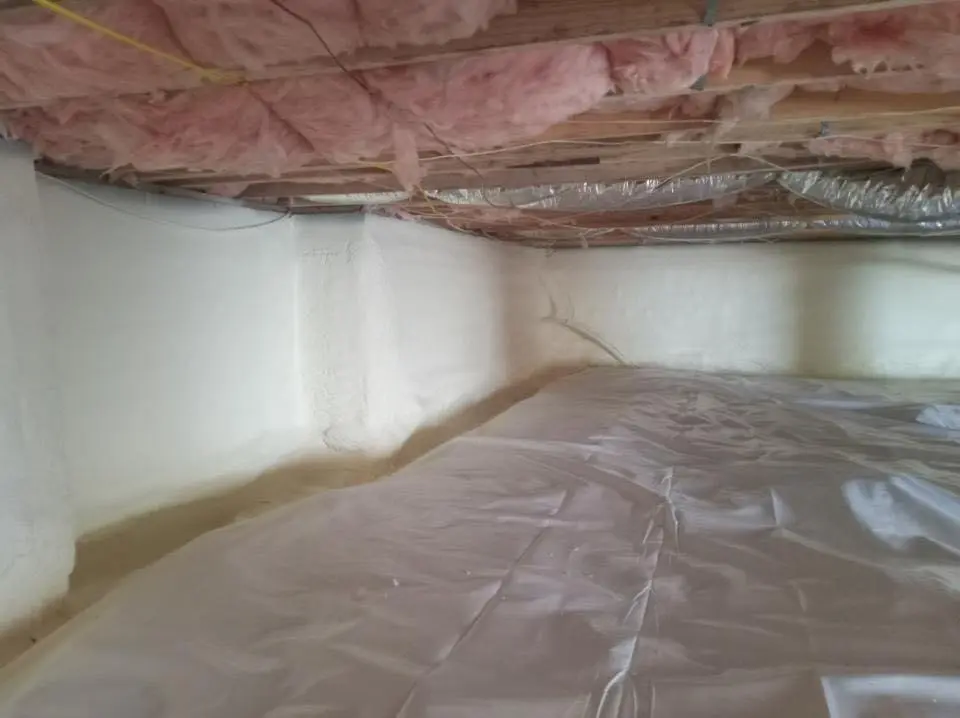 Crawl space encapsulation with closed-cell spray foam for Roof Maintenance in Ocala